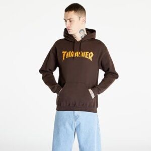 Thrasher "Burn It Down" Skate Goat Hoodie - Brown/Orange -